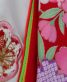 七五三 3歳女の子用被布[式部浪漫](被布)白に梅(着物)赤に桜の花の丸No.71V